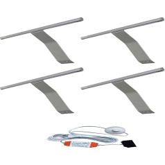 ACCE LED светильник для шкафа в алюминиевом корпусе, подсветка полок, светильники для шкафа, накладной светильник с выключателем и вилкой, теп