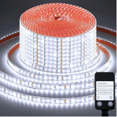 echosari 20 м светодиодная лента на открытом воздухе водонепроницаемый ультра длинный 2400 светодиодная лента диммируемый высокой яркости свето