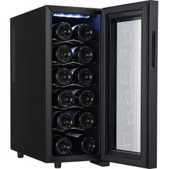 Кладовая для напитков ad 8083 класс энергоэффективности g отдельно стоящая вместимость 12 бутылок черная