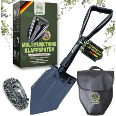 Складная лопата 6-в-1 с мотыгой, пилой и сумкой на ремне, садовая лопата, лопата из углеродистой стали, идеально подходит для приключений, кем