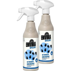 Спрей против постельных клопов 2 x 500 мл - спрей с длительным эффектом против постельных клопов - средство против постельных клопов для дома, 