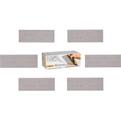 Mirka Abranet Mesh Sanding Strips 70 mm x 198 mm Velcro/Mix Pack 5 of Each Grit 80, 120, 180, 240, 320, 400/30 Pieces/for Sanding Wood, Spatula, Varnish, Plastic