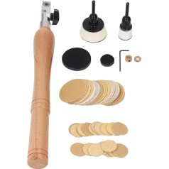 Набор инструментов для шлифовки с дисками диаметром 1 и 2 дюйма, 50 штук, зернистость 60/80/120/220/320, шлифовальный инструмент для обработки дерева