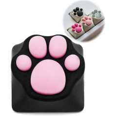 Esc Keycap Keycaps для механической клавиатуры Cat Paw Metal Keyboard Custom Cherry MX Gaming Keycaps Keyboard Gift for Friend Game Lovers Boy Black