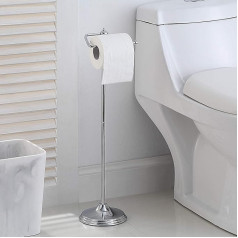 SunnyPoint отдельно стоящий держатель туалетного рулона для ванной комнаты держатель туалетного рулона с запасной функцией хромированная отд