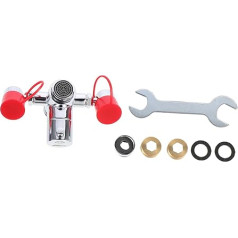 Zerodeko Форсунки для промывки глаз Подключения Двойной монтаж для умывальника Душ для промывки глаз Душевое оборудование Аварийная промывка