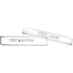 PYREX Стеклянная чашка Петри с крышкой - Лабораторное оборудование из стекла - Премиальные химические чашки Петри для лаборатории, класса или