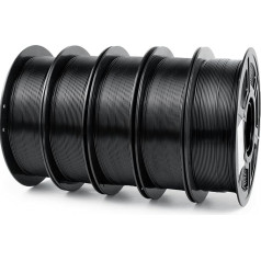 IEMAI PETG Filament 1.75mm 5Kg, Schwarz PETG 3D Drucker Filament, Maßgenauigkeit +/-0.02mm