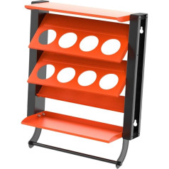 perfk Spray Cent Hold Utility Lagers Rack Spray Rack with Paper Towel Holder Wall Mounted Paint Bottles Organiser for Work Area