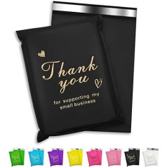 Jowlroel Спасибо 50 Пакет Поли Почтовые Пакеты 14 x 19 Дюймов Водонепроницаемый и разрыв устойчивый почтовые пакеты для одежды сильные почтовые п