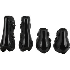 Защита для ног лошади из 4 частей, полиуретановая оболочка и дышащие неопреновые гетры с мягкой подкладкой для повседневного использовани