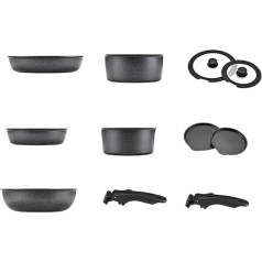 Посуда с антипригарным покрытием для эффективных кастрюль и сковородок Безопасная для посудомоечной машины со съемной ручкой Аксессуары 