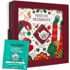 Подарочный набор чая ИТС Счастливого Рождества | 4 x 8 отборных сортов органического зимнего чая в подарок на Рождество и Адвент | 32 пакетика 