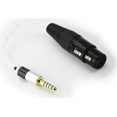 ABLET 4.4 мм мужской на 4 Pin XLR женский посеребренный аудио адаптер для наушников для Sony WM1A, NW-WM1Z, PHA-2A