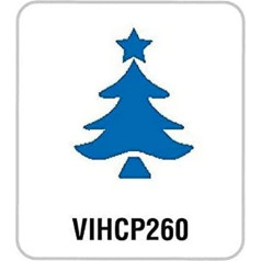 Рычажный дырокол Artemio 2,5 см Big Christmas Tree Number 2, оранжевый