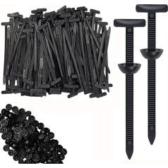 100 Stück robuste Nylon-Kabelbinderschnallen für Auto, Kunststoff-Kabelbinder, Werkzeugbefestigungen, selbstsichernde Kabelbinderhalter, Stoßstangen-Halter-Clips, UV-beständige Auto-Reparatur-Clips