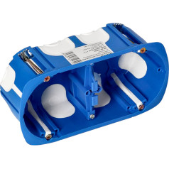 Коробка скрытого монтажа 60 мм, ветрозащитная, двойная