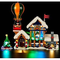 LIGHTAILING Light Set for Lego 10339 Santa Post Office - LED Lighting Set Compatible with Lego Building Blocks Model - Model Set Not Included