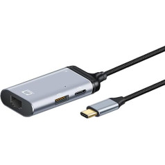 NFHK USB-C Type-C USB 3.1 - 1000 Мбит/с гигабитный Ethernet сетевой адаптер LAN с портом питания PD