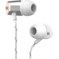 House of Marley Uplift 2.0 - шумоизолирующие наушники-вкладыши, 9 мм драйверы, встроенный микрофон для громкой связи, управление 1 кнопкой, в комплекте н