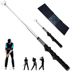 Golfschwung-Trainingshilfe, einziehbare Golf-Trainingshilfen mit Verbindungsband zur Haltungskorrektur, verstellbare Golfgriff-Trainingshilfe für Indoor- & Outdoor-Praxis