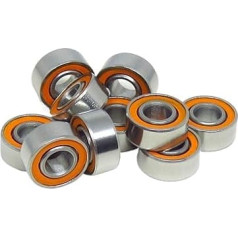 10er-Pack S683 2RS 3x7x3mm ABEC-7 Hybrid-Keramiklager 683 S683C RS 2OS fettfreies und rostfreies Si3N4-Kugellager for Angelrollen (Size : S697C-2OS 7x17x5mm)
