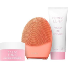 FOREO Luna 4 Facial Cleansing Brush Set - Щетка для очищения лица для сбалансированной кожи + Luna Micro-Foam Cleanser 2.0, 100 мл + Cleansing Balm, 15 мл - Массажер для лица - Очистка 