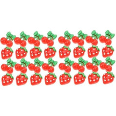 LALAFINA 2 Sets Personalisierte Nail Art Nail Art Supplies Handwerker Handwerkzeuge Lipgloss Charms Dekorationen 60 Stück * 2