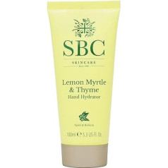 SBC Skincare Lemon Myrtle & Thyme Hand Hydrator 100 мл, Увлажняющий, успокаивающий крем для рук, веганское питание