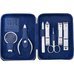 Маникюрный набор, маникюрный набор, набор кусачек для ногтей с увеличительным стеклом, 6 штук профессиональных инструментов для ухода за н