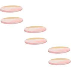 LALAFINA Nail Art Palette Painting Tools Nail Palette Golden Nail Holder Holder for Nail Mixes Palette for Mixing Nails Forming Tray Nail Plate Marble Pink