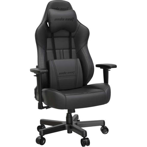 Anda Seat Игровое кресло Dark Demon Dragon Pro - эргономичные офисные кресла, регулируемое кресло для геймеров, поддержка шеи и поясницы - большая черная