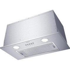 Candy CBG6250/1X, вытяжная панель, 52 см, 3 уровня мощности, 620 M3/H, угольный фильтр, алюминиевая панель без жира, светодиодное освещение, 67 DB, нержавеющ