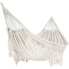 Lilanya Открытый гамак сад гамак хлопок гамак кровать макраме бахрома гамаки бохо балкон гамак ручной работы кисточки 2 человек двойной гамак 