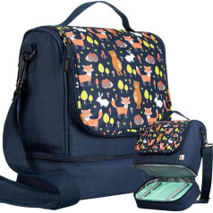 Knuffig - Сумка Toniebox - с изолированным отделением для ланч-бокса - дополнительное место для 30 Tonies (Fox) (Fox), Fox, сумка через плечо