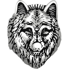 ANDANTE Chunk Click-Button (Wolf) для браслетов Chunk, колец Chunk, брелоков Chunk и других аксессуаров Chunk + мешочек из органзы