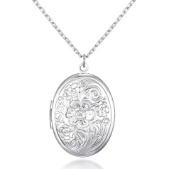 Овальный медальон с серебряным покрытием Philip Jones, серебряное покрытие