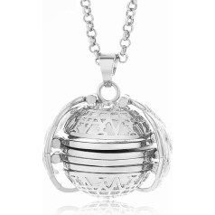 Jacklin-F Расширяющийся фото медальон ожерелье кулон сувенир с крыльями ангела 4 фото рамки шар медальон ювелирные украшения для мамы и бабушк