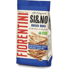 Fiorentini SI&NO Mini Gallette di Riso con Sale Marino Органический мини рисовый торт с морской солью из органического выращивания 100 г Хрустящая закуска без глюте