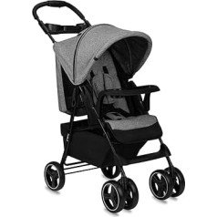 MoMi ISLA Baby Stroller, прогулочная коляска с 6 месяцев, до 15 кг веса тела, 5-точечные ремни безопасности, корзина для покупок, муфта для ног, держатель 