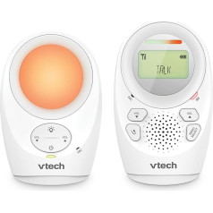 Аудионяня VTech DM1211, большой радиус действия, радионяня с двухсторонним разговором, индикатором уровня шума, датчиком температуры, успокаива