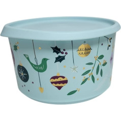 Tupperware Bingo 1400 мл бисквит банка Рождество кофе сахар сухой хранения коробка крупы контейнер печенье бирюзовый золото