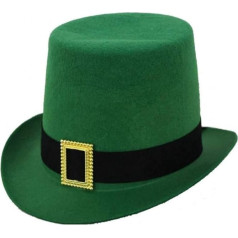 Ирландская шляпа с золотой пряжкой = ® Супер в 4 различных количествах для групп шляп маскарадных костюмов, зеленый