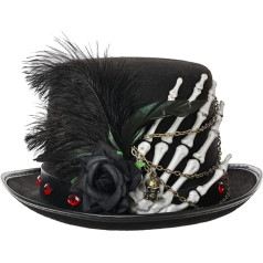 BLESSUME Steampunk Hat Gothic Unisex Halloween Carnival Cosplay, черный 1