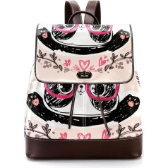 Персонализированные школьные сумки книжные сумки для подростков, милые мультяшные очки панды, разноцветные, 27x12.3x32 см, рюкзаки-рюкзаки