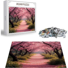 Puzzle Cherry Blossom Puzzle 3000 Pieces, деревянные пазлы для взрослых, разноцветные деревянные пазлы, классические пазлы, пейзажные деревянные пазлы для в