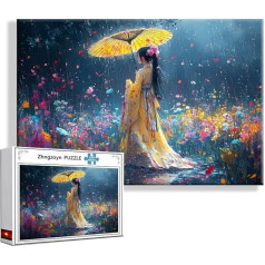 Пазл Японская красавица 4000 деталей большой XXL 140 x 87 см, пазл художественный невозможный взрослый сложный, классический пазл взрослый, мальч