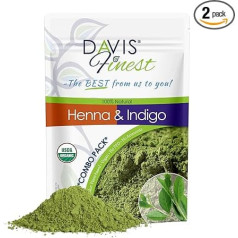 Органическая хна и индиго, натуральная краска для волос, 500 г, комбинированная упаковка, 250 г хны + 250 г индиго, цвет волос, цвет бороды, без PPD