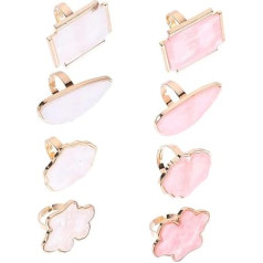 GANAZONO 8Stücke Nagelkunst Mischpaletten Farbige Display Schalen Für Nageldesign Für Nagelstudios Und DIY Nagelkunst Verschiedenen Farben