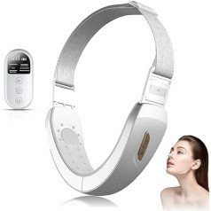 Массажер для лица V-Shape с EMS, красный/синий свет, 6 режимов для подтяжки, лимфатического дренажа и уменьшения двойного подбородка, профессион